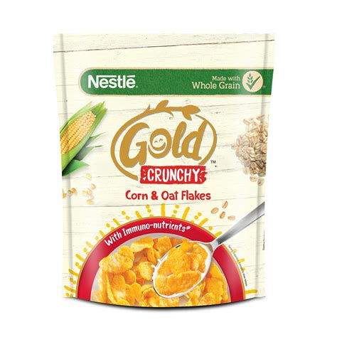 Buy Nestle Gold Crunchy Oats And Corn Flakes Breakfast Cereal With Immuno Ents Made With Whole