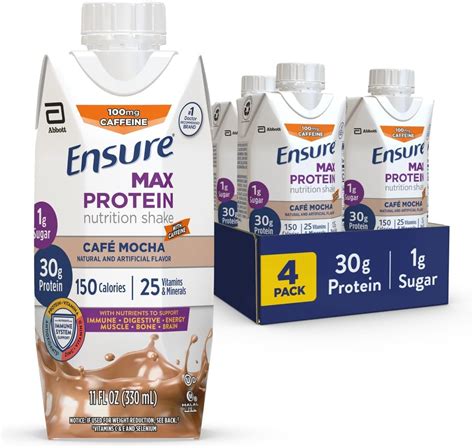 Amazon Ensure Max Protein Nutrition Batido con 1 06 oz de proteína