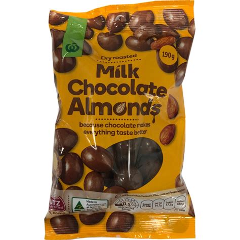 Woolworths Milk Chocolate Almonds G Big W