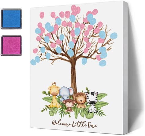 Amazon Ubluro Bear Theme Fingerprint Guestbook Baby Shower Guest