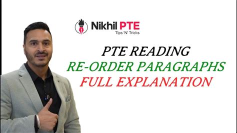 HOW TO SOLVE PTE READING REORDER PARAGRAPHS TIPS AND TRICKS PTE