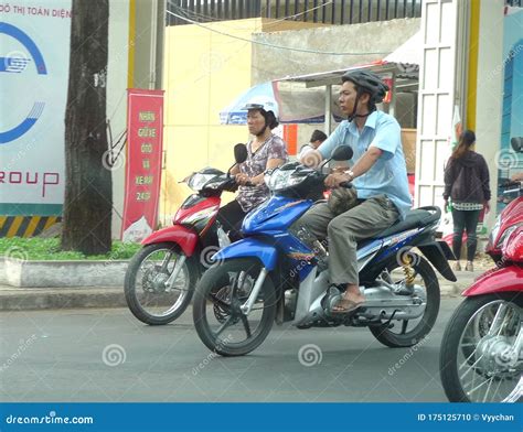 Southeast Asia Vietnam Ho Chi Minh City Style Motor Bike Motorbike