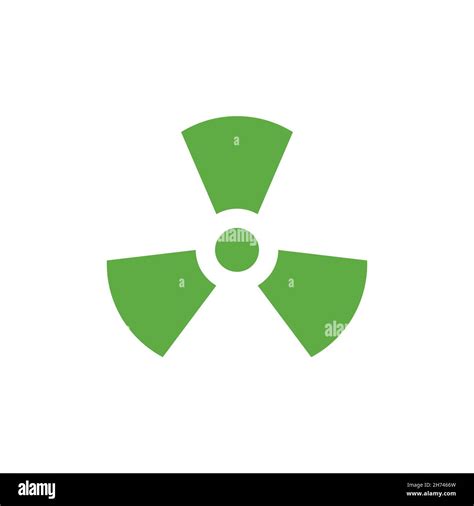 Icono De Radiación Nuclear En Estilo Plano Ilustración Del Vector De Radiactividad Sobre Fondo