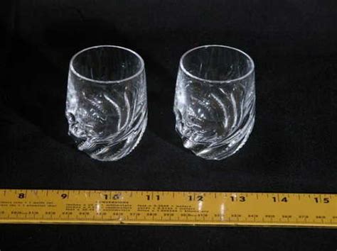 77 Hoya Crystal Shot Glasses Pair