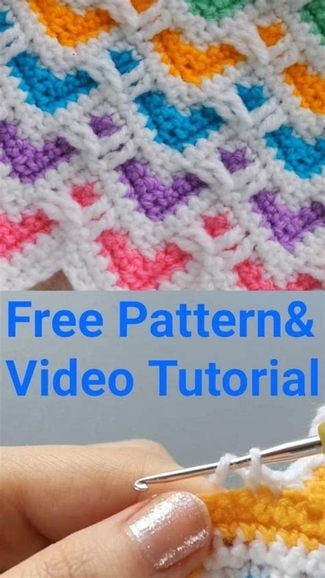 The Heart Zig Zag Stitch Free crochet pattern & Video Tutorial ...