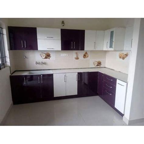 L Shape Plywood Modular Kitchen Warranty To Years At Rs