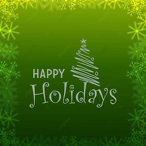 Happy Holiday Green Snowflake Background, Green, Background, Christmas ...