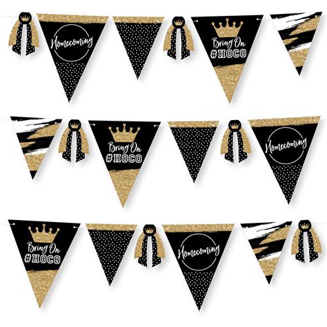 Big Dot Of Happiness Hoco Dance Diy Homecoming Pennant Garland