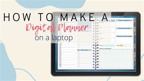 How To Make A Digital Planner On A Laptop Digital Planners For