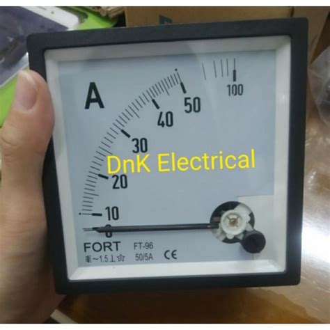 Jual Amper Meter Ampere Meter Via CT Merk FORT Ukuran 72x72 Atau 96x96