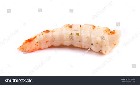 Cooked Unshelled Tiger Shrimp Isolated On Stock Photo