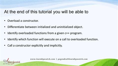 Constructor Overloading In C PPT