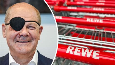 Keep Cool And Kanzler On Rewe Nutzt Augenklappen Bild Von Scholz F R