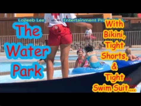 The Water Park Ride Only Allow Bikini Shorts Tight Swim Suit