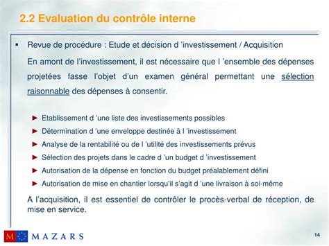 Ppt S Minaire De Formation M Thodes Daudit Cycle Immobilisations