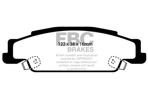 Ebc Brakes Dp R Yellowstuff Street And Track Brake Pads Fits