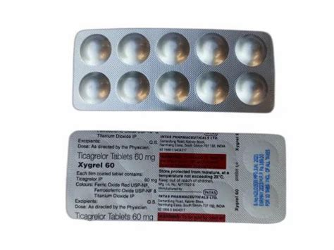 Ticagrelor 60mg Tablet XYGREL At Rs 148 Strip Brilinta In Nagpur