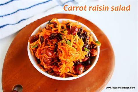 Carrot Raisin Salad Jeyashri S Kitchen