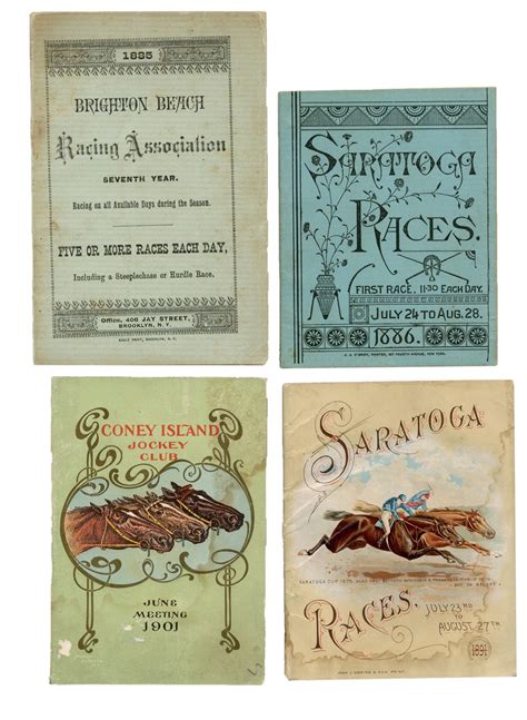 1885-1901 Horse Racing Condition Books (4)