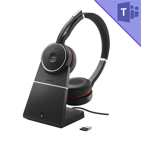 Jabra Evolve 65 Se Stereo Bluetooth Headset With Link 380a Usb A Adapter And Charging Stand Ms