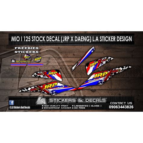 Mio I Jrp X Daeng Stock Decals Custom Flag V M Shopee Philippines