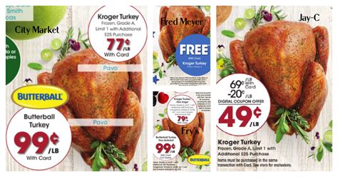 2022 Kroger Thanksgiving Turkey Round-Up (prices vary by Region ...