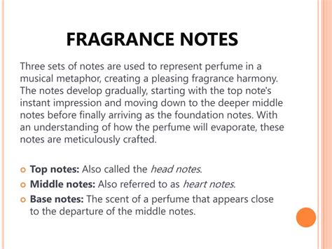 Ppt Perfumes History And Significance Of Fragrance Notes Powerpoint