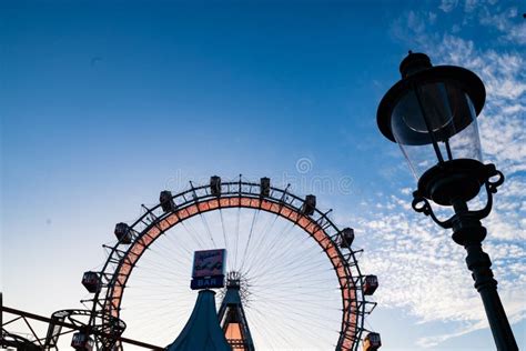 Close Up Of Wiener Riesenrad Ferris Wheel At Prater Amusement Park