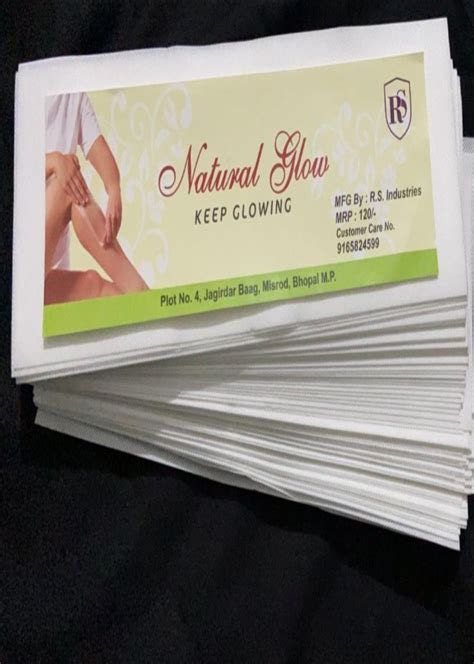 Used With Wax White Non Woven Cloth Waxing Strips For Salon At