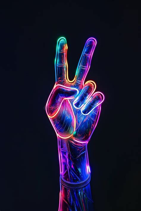 Neon Peace Sign Stock Illustrations 2 491 Neon Peace Sign Stock