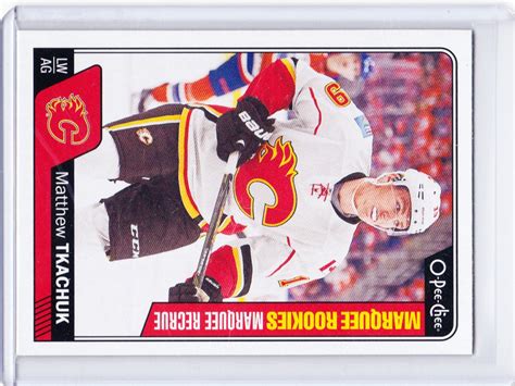 Calgary Flames O Pee Chee Marquee Rookies Matthew Tkachuk Rc