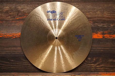 Paiste 20 Formula 602 Blue Label 1980s Medium Ride Cymbal Reverb