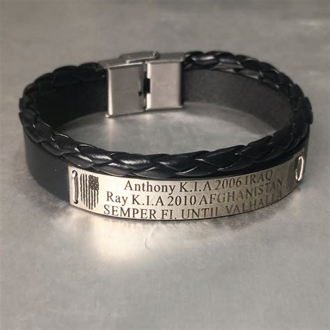 Military Memorial Bracelet Remembrance Kia Bracelet Usmc Etsy