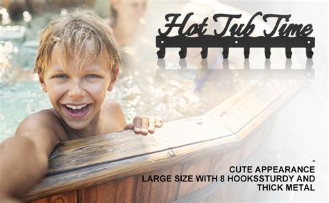 IBosins Towel Rack For Hot Tub Bathroom Towel Holder With Hooks Towel Hanger Wall Mounted For