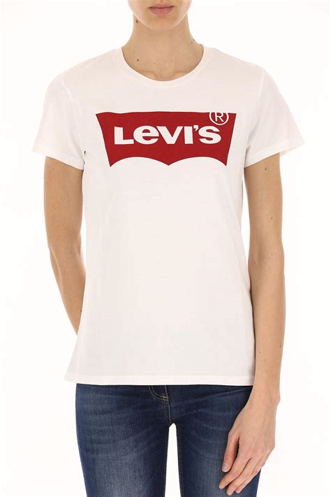 Levi's Cotton Perfect T-shirt With Batwing Logo in White - Lyst