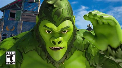 Fortnite Beast Boy Gorilla Form Skin Gameplay No Commentary Youtube