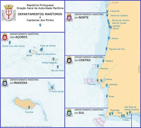 Portugal Ports Map Ports In Portugal On Map Southern Europe Europe