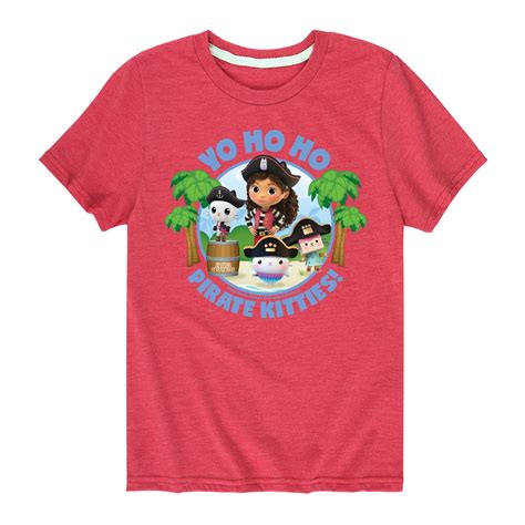 Gabby'S Dollhouse - Yo Ho Ho Pirate Kitties - Youth Short Sleeve