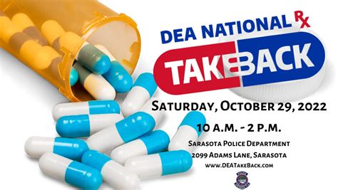 Sarasota Police Department To Partner With Dea And Local Community Groups For National