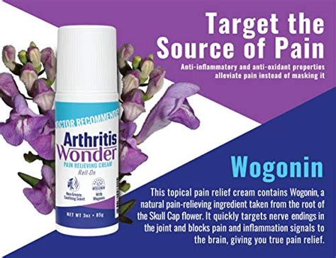 Arthritis Wonder Pain Relief Roll On Cream 3 Oz Arthritis Pain