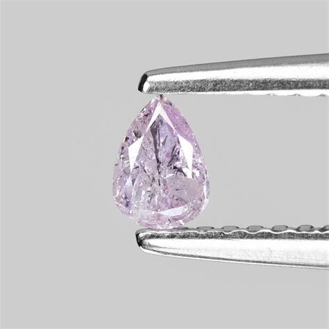 Pink Diamond Pear Cut Diamond Natural Diamond 0.21 Cts Diamond for Ring ...