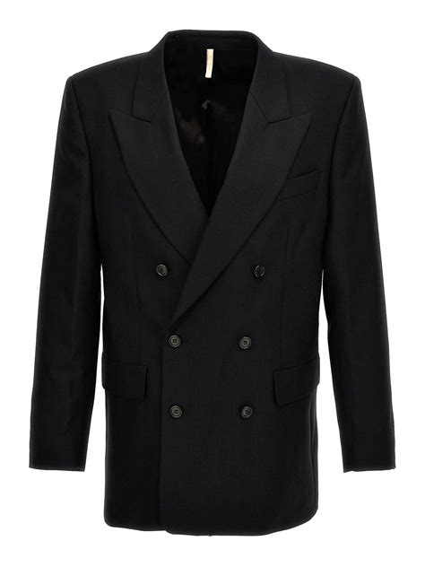 Blazers Sunflower Double Breasted Wool Blazer 4109GBLACK