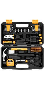 Deko Piece Home Tool Kit Universal Repair Tool Set With Plastic