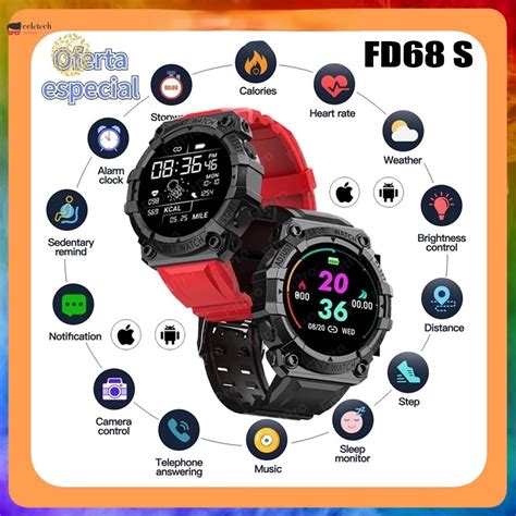 2021 Fd68s Smartwatch Waterproof Heart Rate Sleeping Monitoring Smart