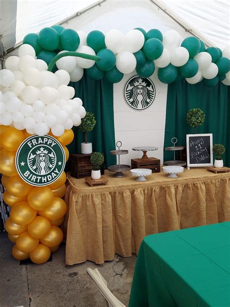 Starbucks Party Starbucks Birthday Starbucks Party Coffee Themed Party