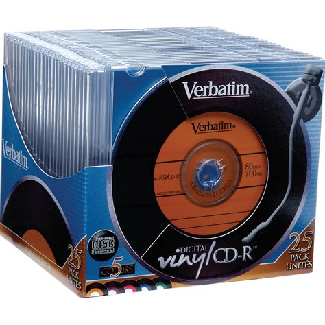 Verbatim Cd R Digital Vinyl Color Disc B H Photo Video