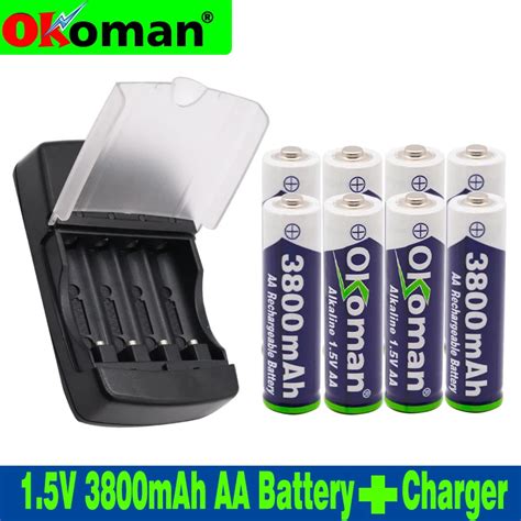 AA 3800mah 1 5V Alkaline Rechargeable Battery For LED Light Electric