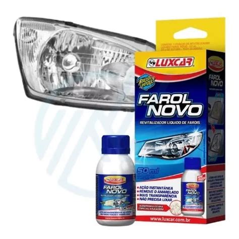 Limpa Farol Novo Luxcar Tira Fosco E Amarelado Dos Farois