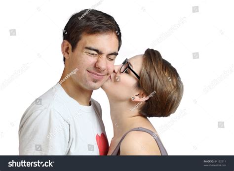 Peck On The Cheek Stock Photo 84162211 : Shutterstock