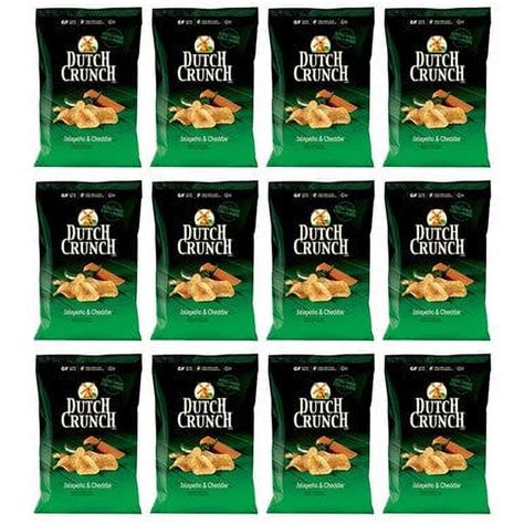 Old Dutch Dutch Crunch Jalapeno And Cheddar 40g14oz Chips 12pk